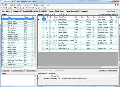 Swiss Pairing Software Free